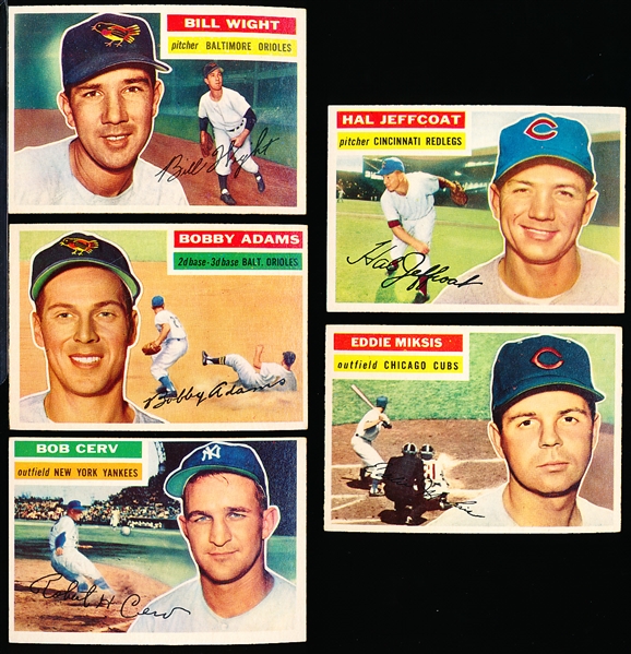 1956 Topps Bb- 5 Diff