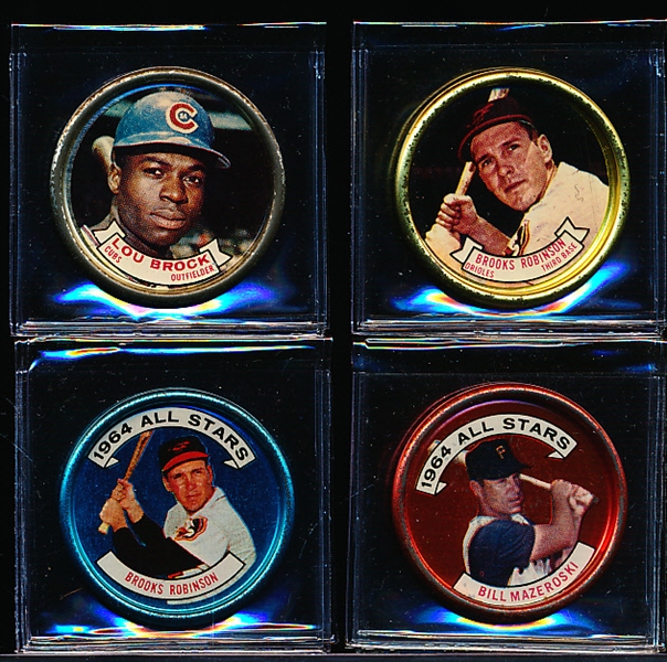 1964 Topps Bb Coins- 4 Diff