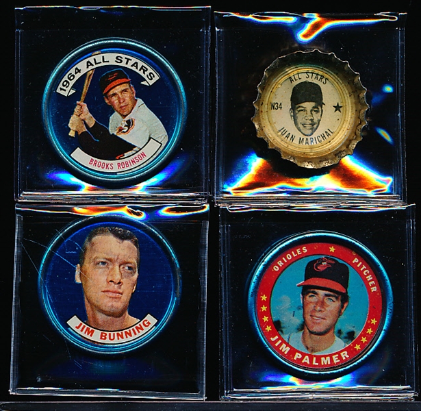 Four Baseball Coins/ Caps