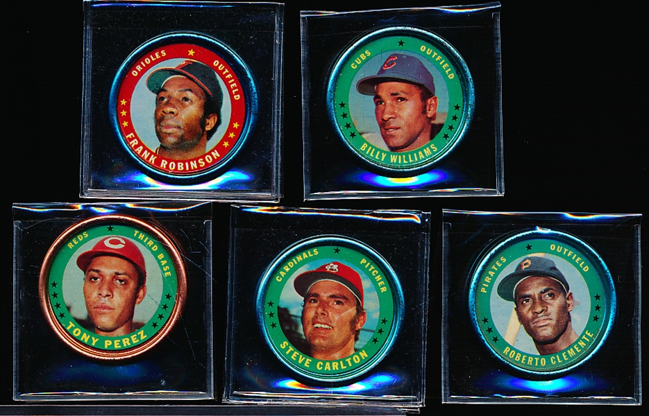 1971 Topps Bb Coins- 5 Diff