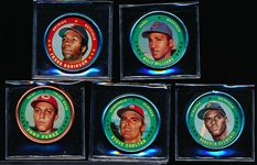 1971 Topps Bb Coins- 5 Diff