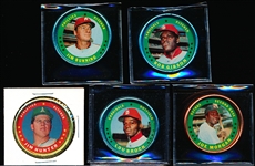 1971 Topps Bb Coins- 5 Diff