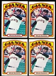 1972 Topps Bb- #280 Willie McCovey, Giants- 4 Cards
