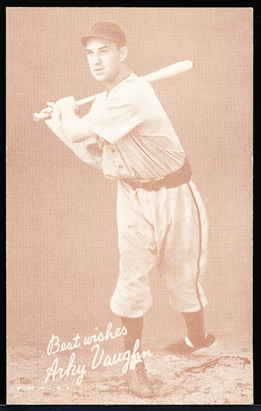 1939-46 Salutation Bb Exhibit- Best Wishes, Arky Vaughn