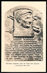 1946-52 Albertype B&W Hall of Fame Postcards- Type 2- Honus Wagner