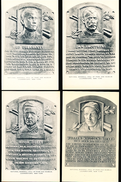 1953-55 Artvue B&W Hall of Fame Postcards- Type 1- 4 Diff