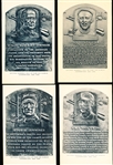 1953-55 Artvue B&W Hall of Fame Postcards- Type 1- 4 Diff