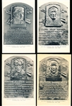 1953-55 Artvue B&W Hall of Fame Postcards- Type 1- 4 Diff