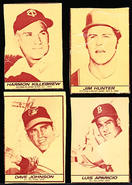 1971 Milk Duds Baseball- 9 Diff