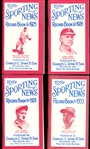 1988/89 Horton Publishing- Sporting News Record Book Reprints- 4 Diff