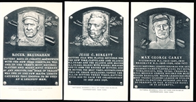 1958-63 Artvue B&W Hall of Fame Postcards- Type 2- 5 Diff