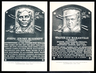 1958-63 Artvue B&W Hall of Fame Postcards- Type 2- 5 Diff