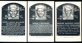 1958-63 Artvue B&W Hall of Fame Postcards- Type 2- 5 Diff