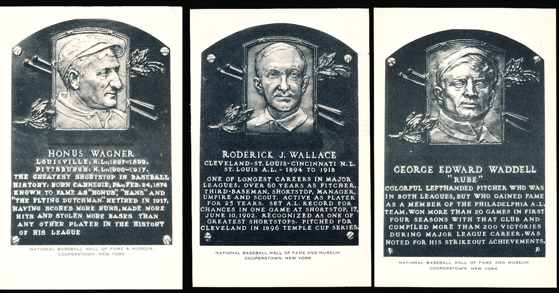 1958-63 Artvue B&W Hall of Fame Postcards- Type 2- 5 Diff