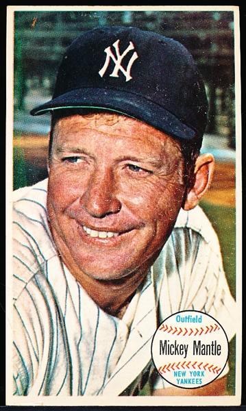 1964 Topps Bb Giants- #25 Mickey Mantle, Yankees