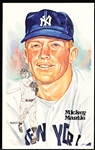 1981 Perez Steele Postcard- #145 Mickey Mantle- #1662/10,000