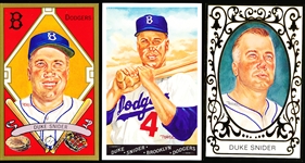 1990 Perez Steele Masterworks Postcards- Duke Snider Set of 5- #1099/10,000