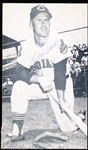 Autographed Woodie Held Cleveland Indians MLB B/W Postcard