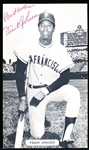 Autographed Frank Johnson San Francisco Giants MLB J. D. McCarthy B/W Postcard