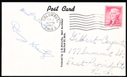 Autographed Danny Kravitz Pittsburgh Pirates MLB J. D. McCarthy B/W Postcard