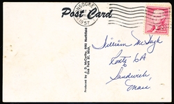 Autographed Clem Labine Brooklyn Dodgers MLB J. D. McCarthy Postcard