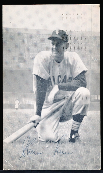 Autographed Sherm Lollar Chicago White Sox MLB J. D. McCarthy Postcard