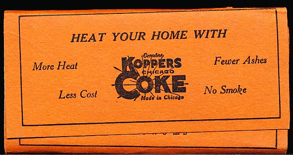 1936 Koppers Coke Co. Chicago Cubs/White Sox Home Game Schedule and small notebook
