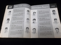 1958 World Series MLB Program- New York Yankees @ Milwaukee Braves