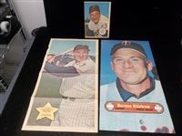 1967-72 Topps Posters- 3 Diff. Harmon Killebrew
