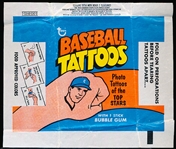 1971 Topps Baseball Tattoos- 1 Wrapper