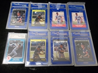 1988-92 Star Company Bsbl.- 8 Asst. Wade Boggs Graded Promo Cards- All CSA Graded