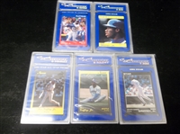 1990-92 Star Company Bsbl.- 5 Diff. Graded Ken Griffey, Jr. Cards- All CSA Graded