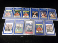 1988-91 Star Company Bsbl.- 10 Asst. HOFer Promo Cards- All CSA Graded
