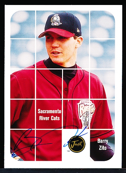 2001 Just Minors Bsbl. “Autograph” #BA.51 Barry Zito