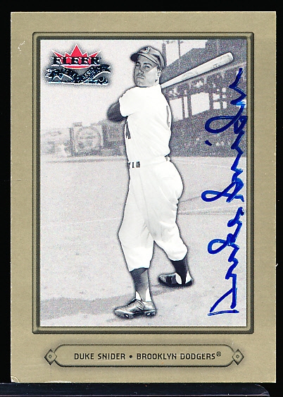 Autographed 2002 Fall Classic Bsbl. #60 Duke Snider