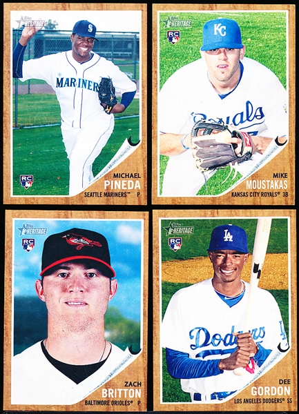 2011 Topps Heritage Bsbl. “National Convention VIP Rookies”- 1 Near Set of 4 Cards