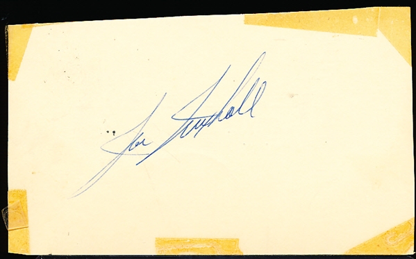 Autographed Joe Nuxhall Bsbl. Government Postcard