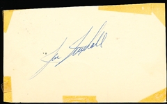Autographed Joe Nuxhall Bsbl. Government Postcard