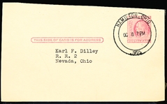 Autographed Joe Nuxhall Bsbl. Government Postcard