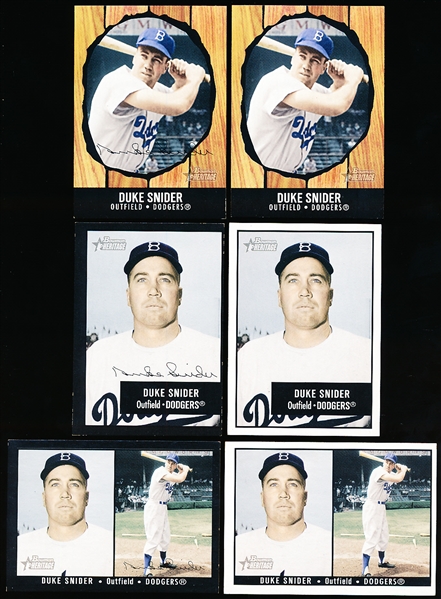 2003 Bowman Heritage Bb- #179 Duke Snider, Brooklyn Dodgers- 6 Diff.