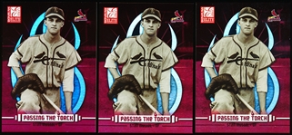 2003 Donruss Elite Bb- Stan Musial Inserts- 3 Asst. “Passing the Torch”