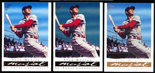 2003 Topps Gallery Bb- #52 Stan Musial, Cardinals- 3 Diff.