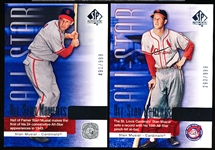 2004 SP Authentic Bb- Two Diff. Serial Numbered Stan Musial Subset Cards