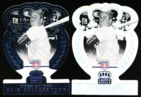 2015 Panini Cooperstown Bb- “Crown Royale Die-Cuts” Inserts- #28 Duke Snider, Brooklyn- 2 Diff.