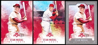 2017 Panini Diamond Kings Bb- #33 Stan Musial, Cardinals- 3 Diff.