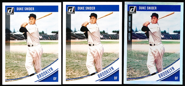 2018 Donruss Bb- #74 Duke Snider, Brooklyn- 3 Diff.