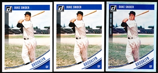 2018 Donruss Bb- #74 Duke Snider, Brooklyn- 3 Diff.