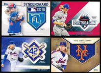 2018 & ’19 Topps Baseball- Noah Syndergaard Mets Inserts- 4 Diff.