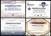 2018 & ’19 Topps Baseball- Noah Syndergaard Mets Inserts- 4 Diff.