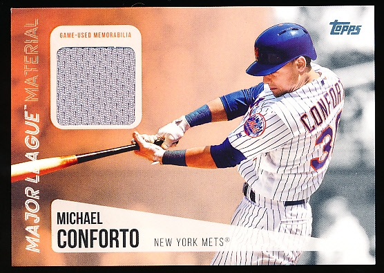 2019 Topps Bb- “Major League Materials”- #MLM-MC Michael Conforto, Mets